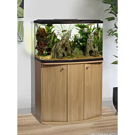 Marina Vue 87 Aquarium And Cabinet Set in Oak