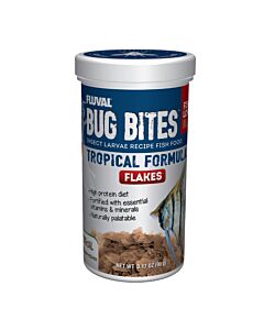 Fluval Bug Bites Tropical Flakes 90g