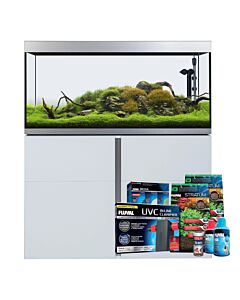 Fluval Siena 330 Aquarium & Cabinet White Set (332 litre) 