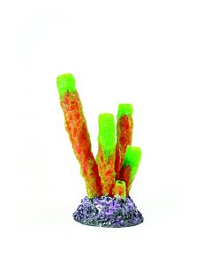 Natureform Pipe Sponge Green and Red - Aplysina sp. Synthetic Coral  12.4 x 9.3 x 14.7cm