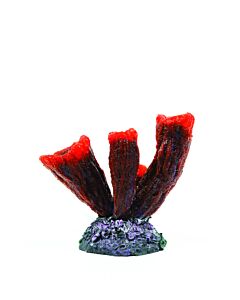 Natureform Vase Sponge Red - Niphates sp. Synthetic Coral  14 x 7 x 10.5cm