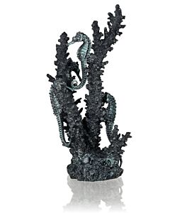 biOrb Seahorse on Coral Ornament Black Medium