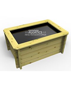 1.5m x 1m Rectangular Raised Wooden Pond