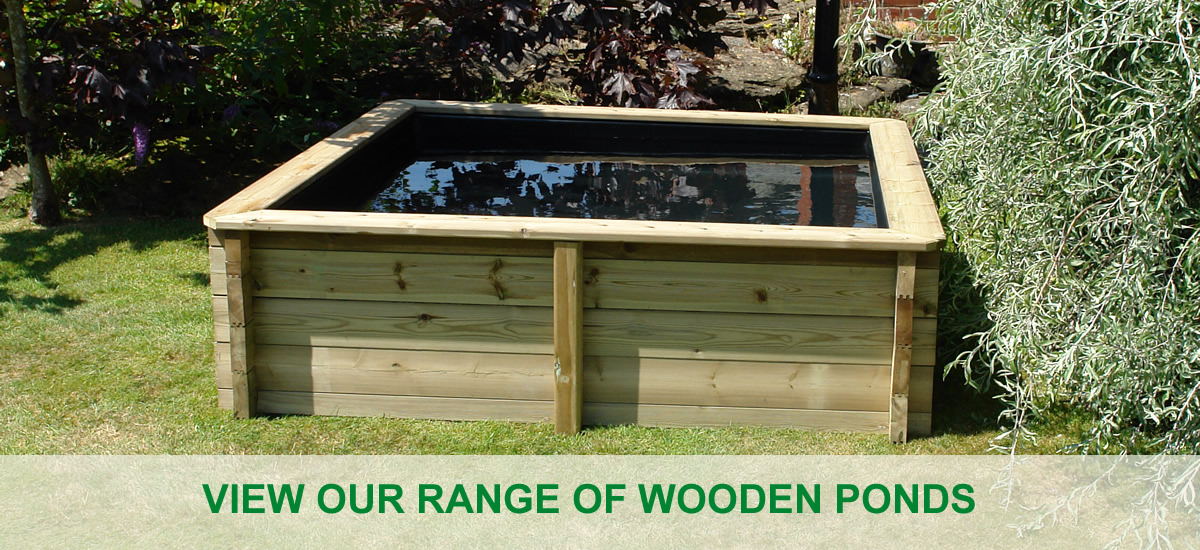 1.5m x 1m Rectangular Raised Wooden Pond